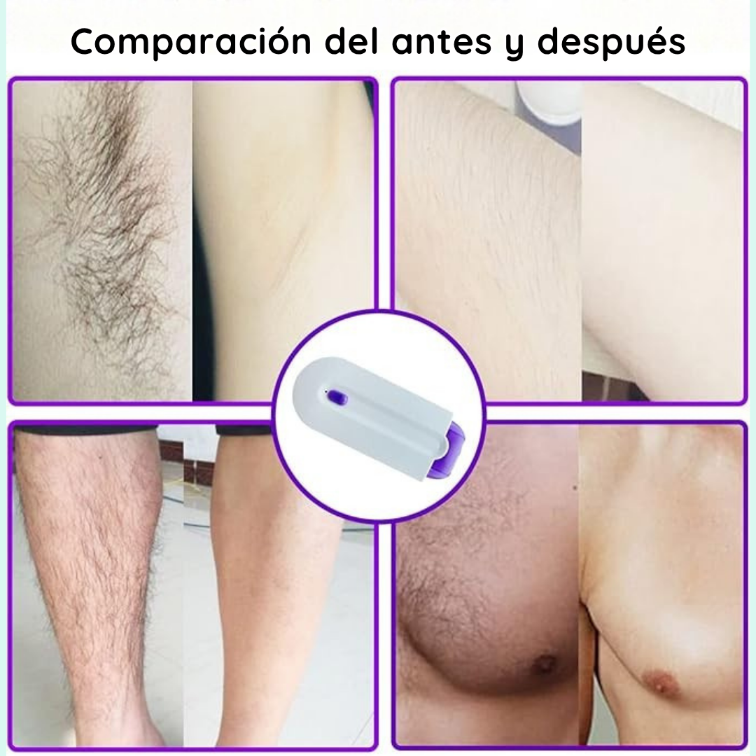 Mini depiladora con 2 cabezales