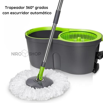 Trapeador 360º giratorio ultra absorbente