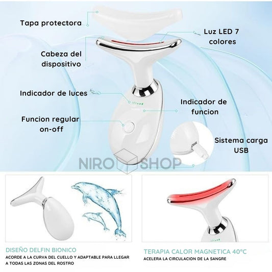 Masajeador facial laser