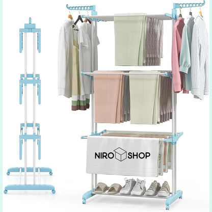 Tendedero de ropa plegable 4 niveles