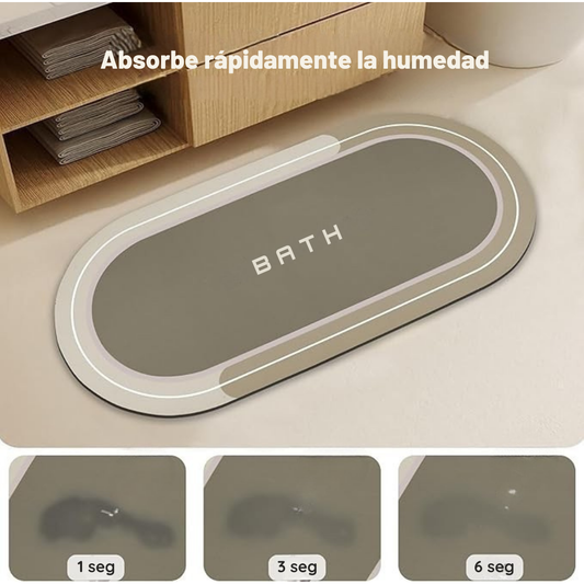 Tapete absorbente antideslizante baño
