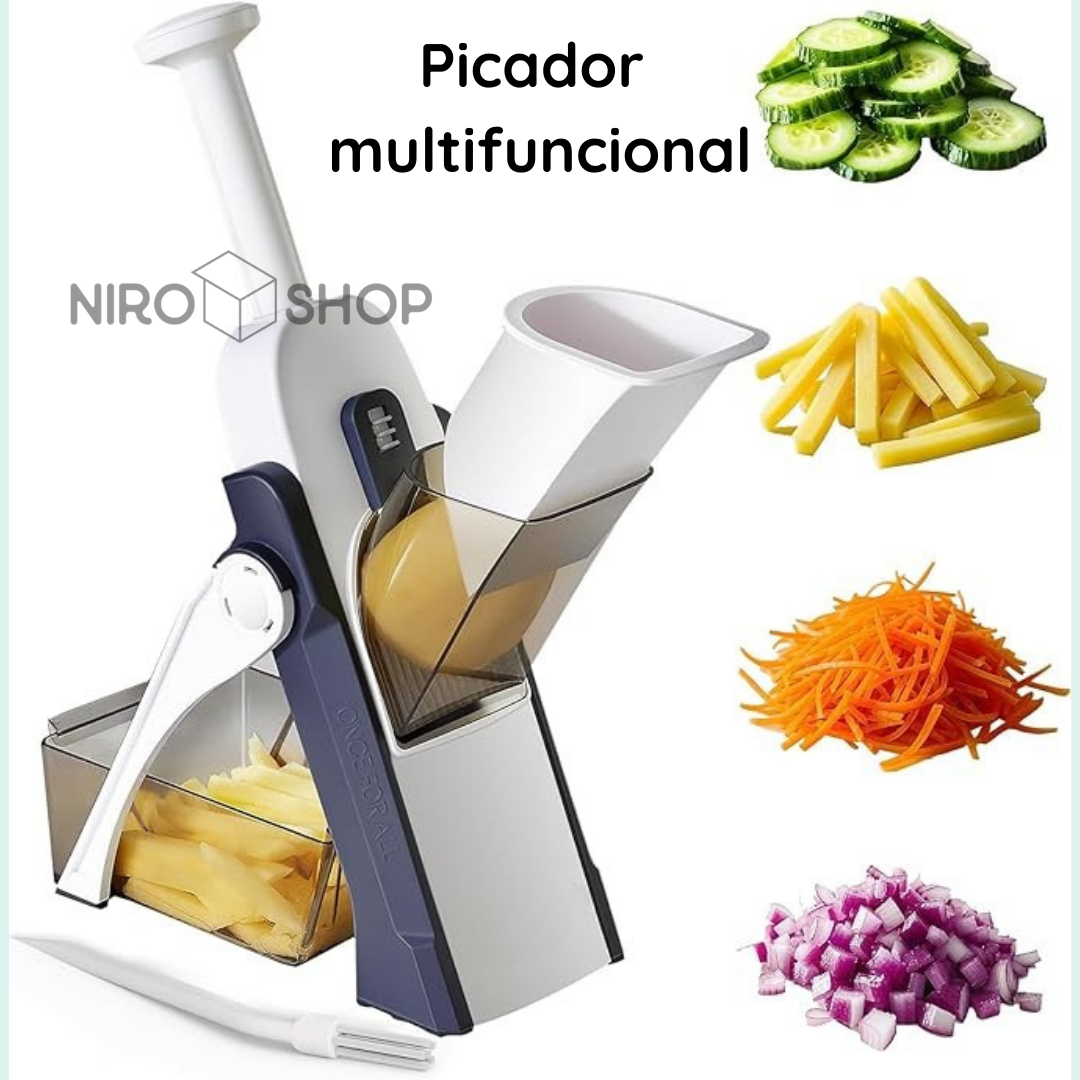 Picador multifuncional 6 cortes diferentes