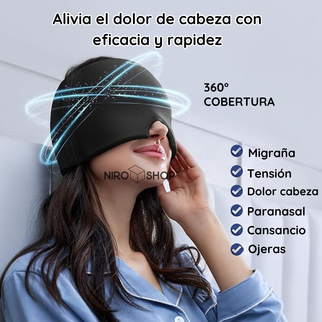 Gorro de gel antimigraña | Terapia en frío o calor