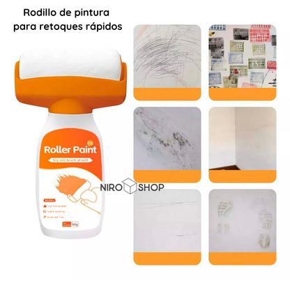 Rodillo de pintura reparación de paredes