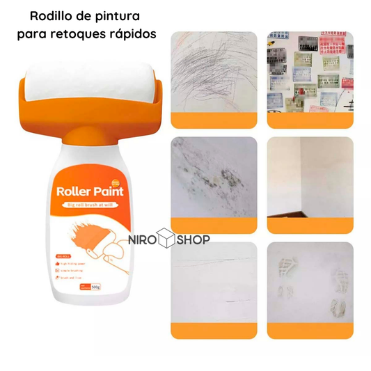 Rodillo de pintura reparación de paredes