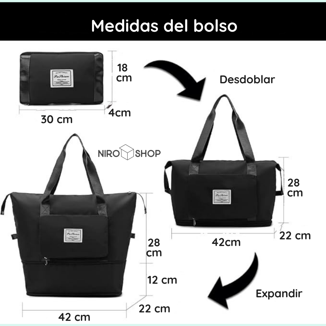Bolso plegable y expandible | Varios colores