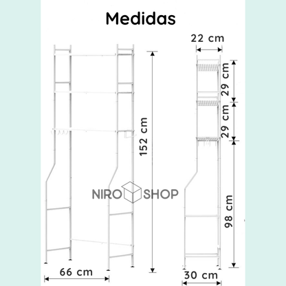 Mueble de baño con 3 niveles