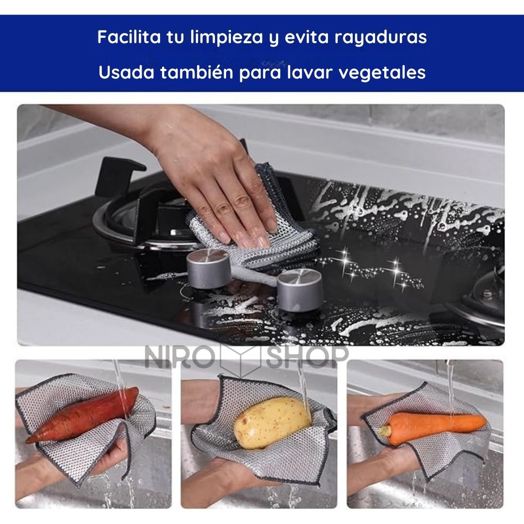 Paño lavaloza x5 unidades