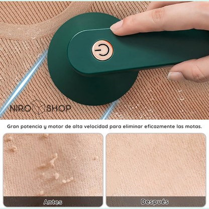 Removedor de motas eléctrico y recargable USB