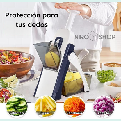 Picador multifuncional 6 cortes diferentes