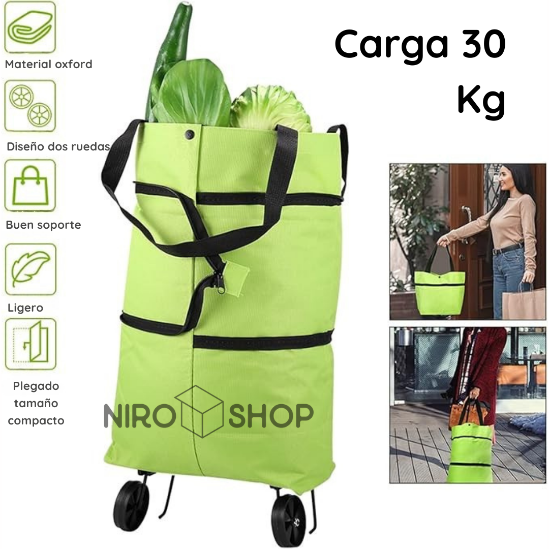Bolsa plegable con ruedas (Varios colores)