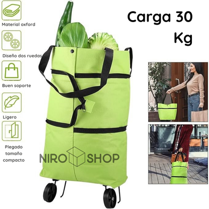Bolsa plegable con ruedas (Varios colores)