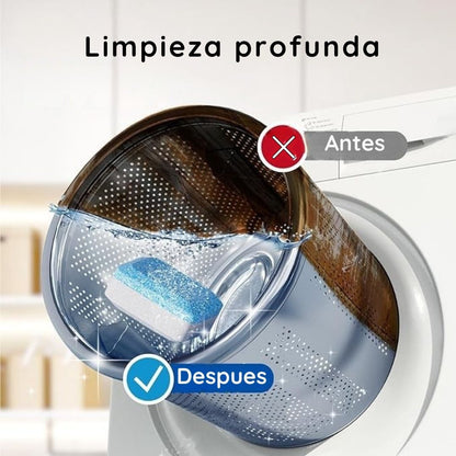 Kit x12 pastillas lavadora CleanMax