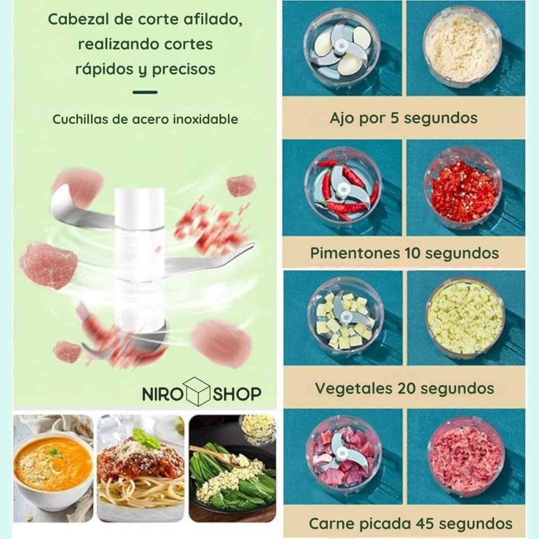 Picatodo portátil recargable