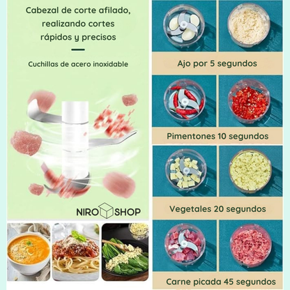 Picatodo portátil recargable