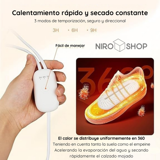 Secador eléctrico zapatos - Elimina olores