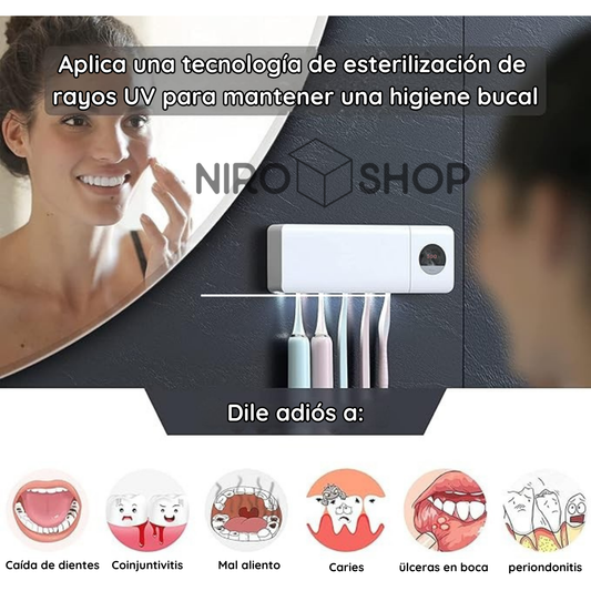 Soporte esterilizador de cepillos UV
