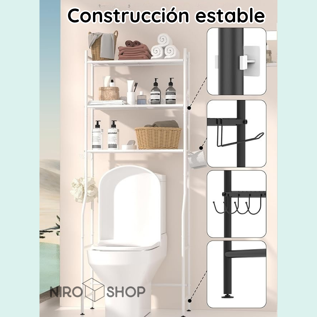 Mueble de baño con 3 niveles