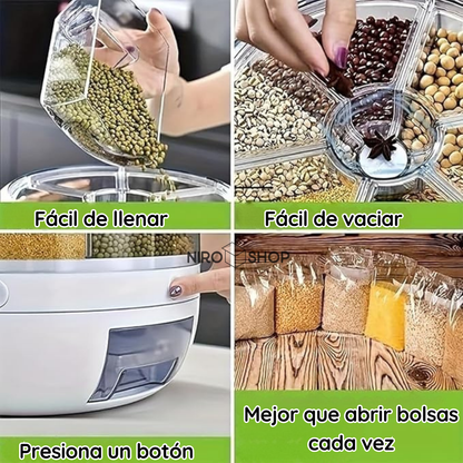 Organizador y dispensador de alimentos