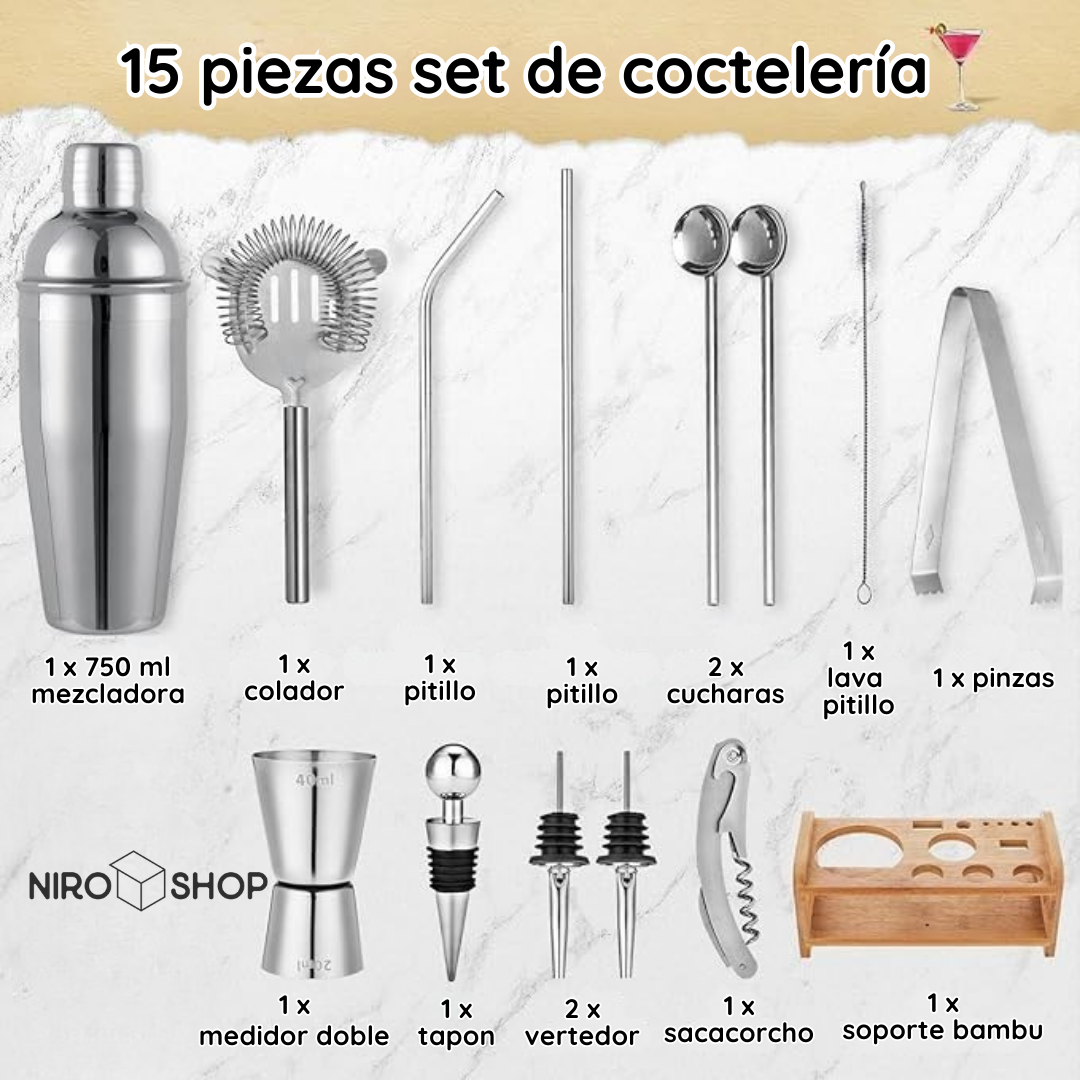 Kit coctelería premium