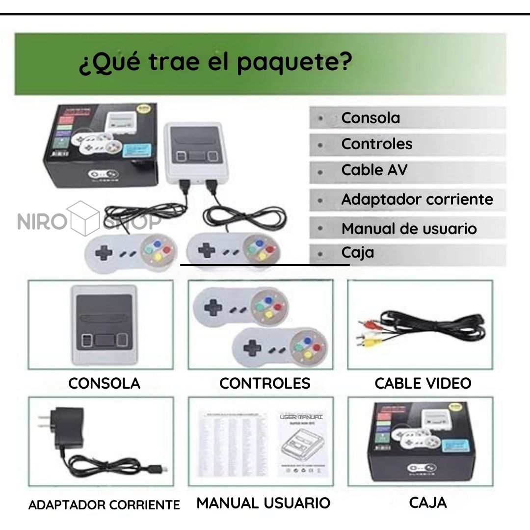 Consola nostálgica 620 juegos