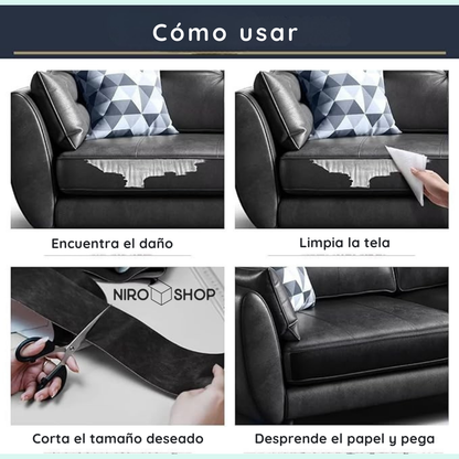 Cuero reparador adhesivo 50 x 150