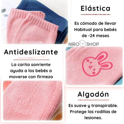 Rodilleras de algodón para bebé | Varios diseños