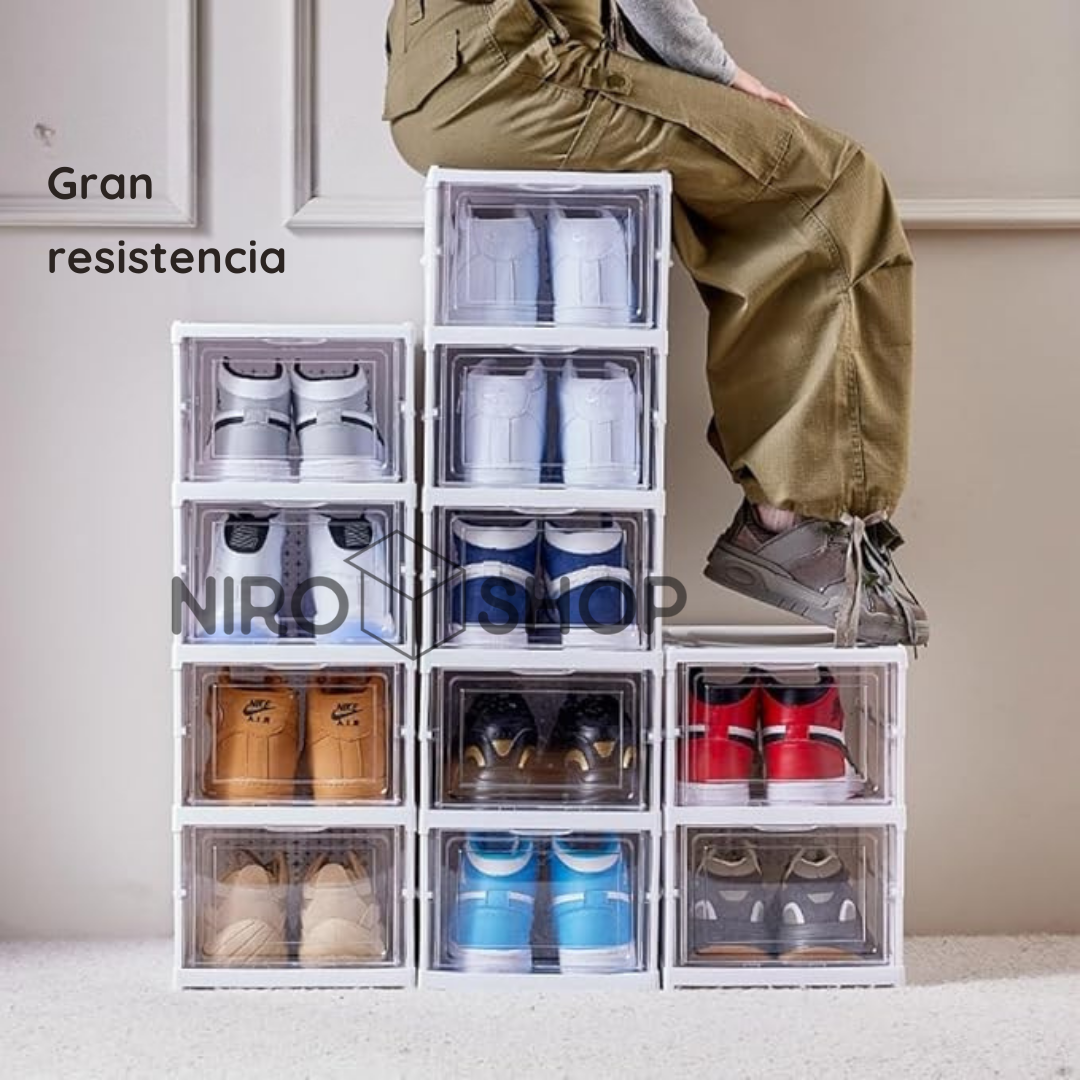 Zapatero plegable en acrílico 6 niveles