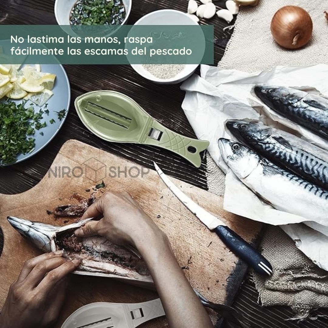 Quita escamas con depósito