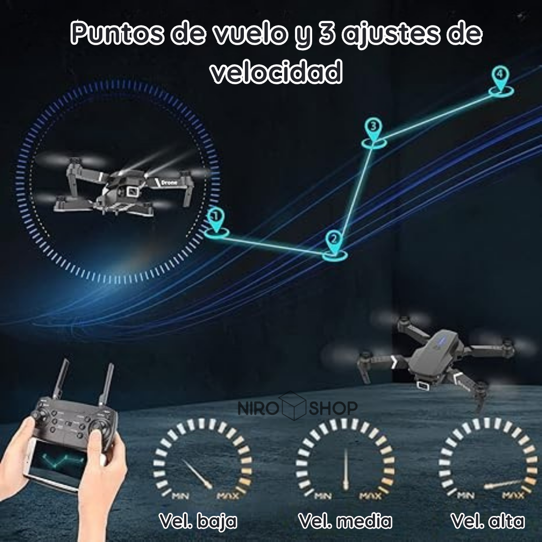 Dron D3 Pro MAX | 2 Cámaras y aplicación