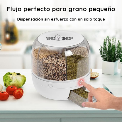 Organizador y dispensador de alimentos