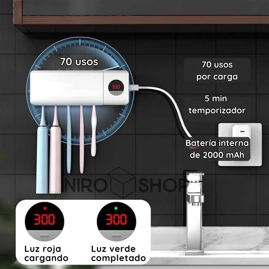 Soporte esterilizador de cepillos UV