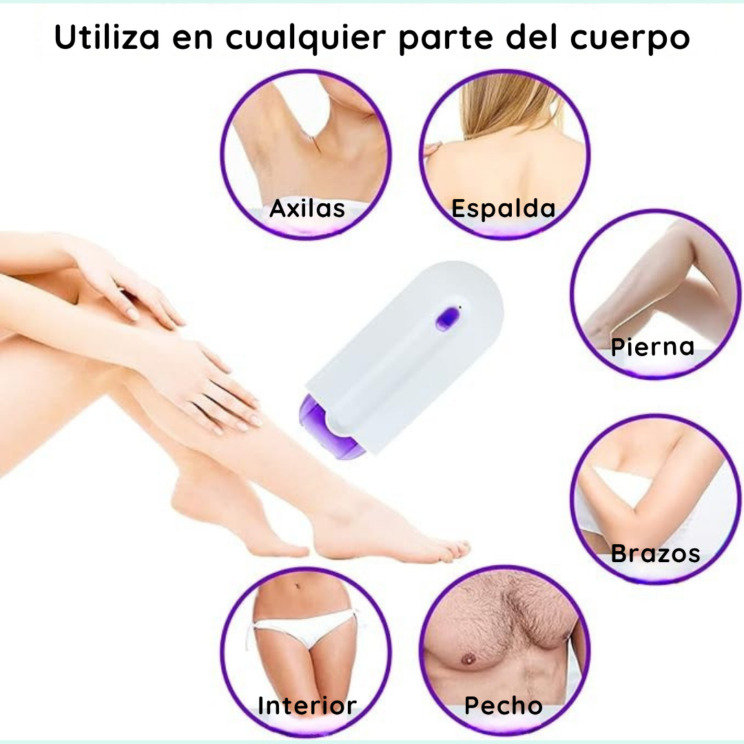 Mini depiladora con 2 cabezales