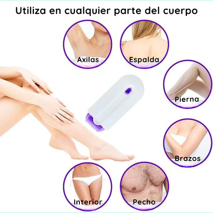 Mini depiladora con 2 cabezales