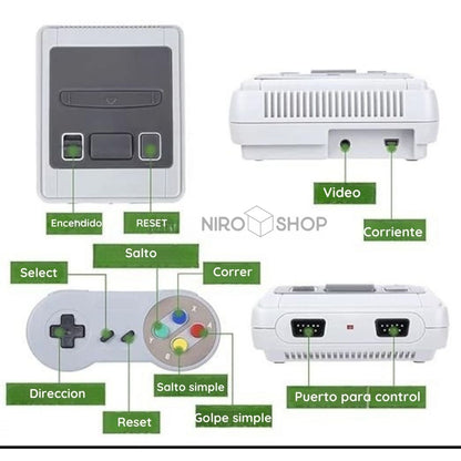 Consola nostálgica 620 juegos