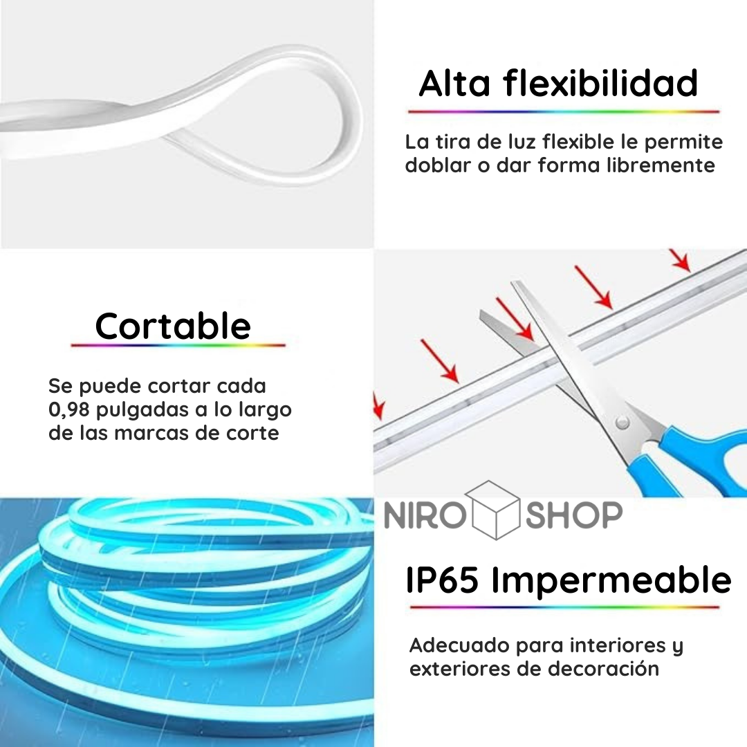Luz LED neón impermeable 5 metros