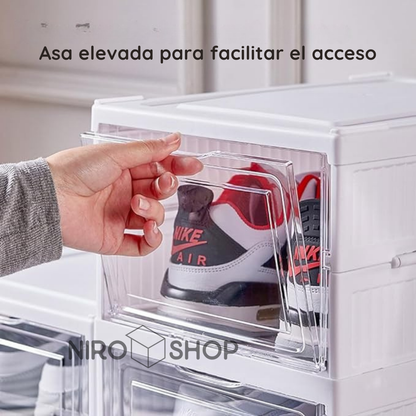 Zapatero plegable en acrílico 6 niveles