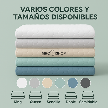 Funda protectora colchón + fundas incluídas