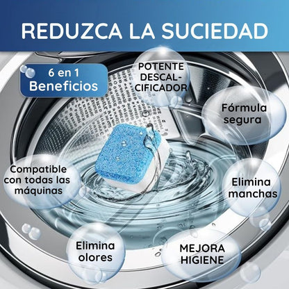Kit x12 pastillas lavadora CleanMax