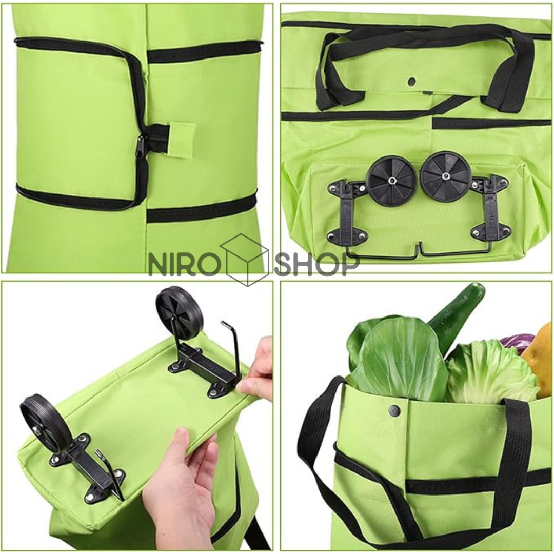 Bolsa plegable con ruedas (Varios colores)