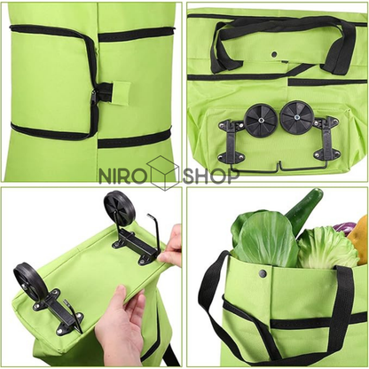 Bolsa plegable con ruedas (Varios colores)
