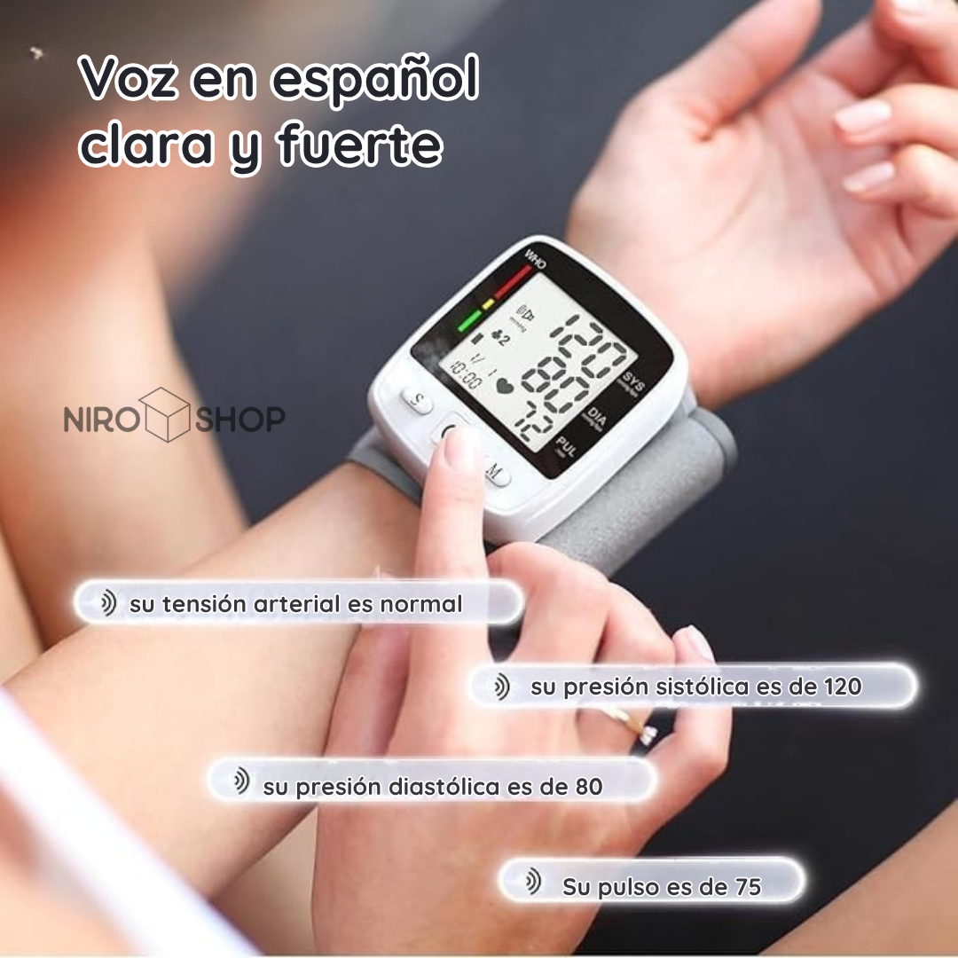 Tensiómetro digital de brazo con voz en español