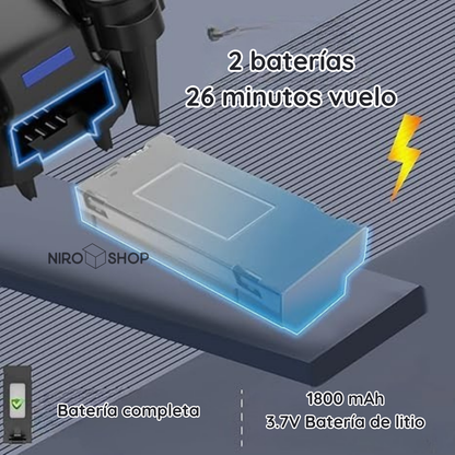 Dron D3 Pro MAX | 2 Cámaras y aplicación