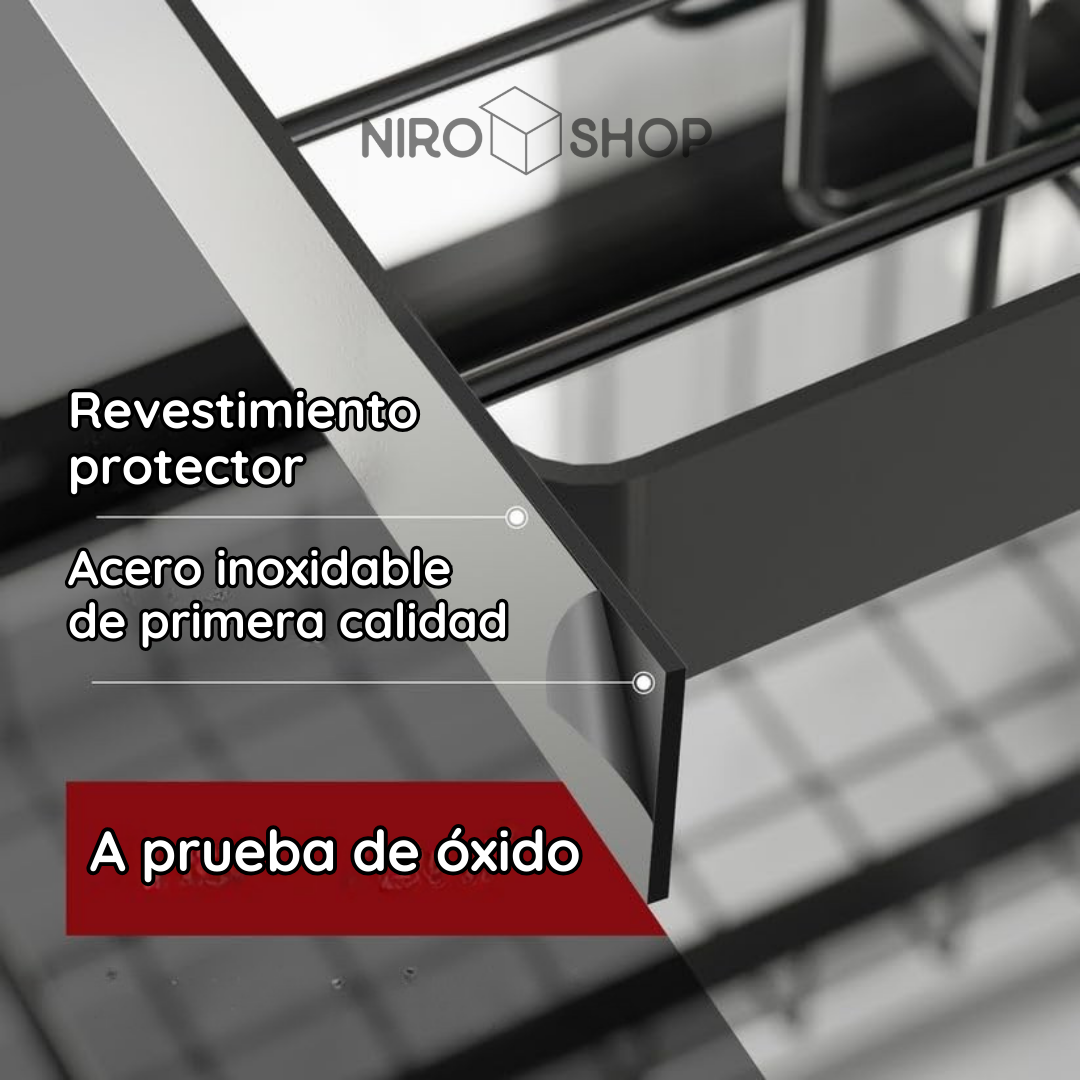 Escurridor de loza metálico 2 niveles