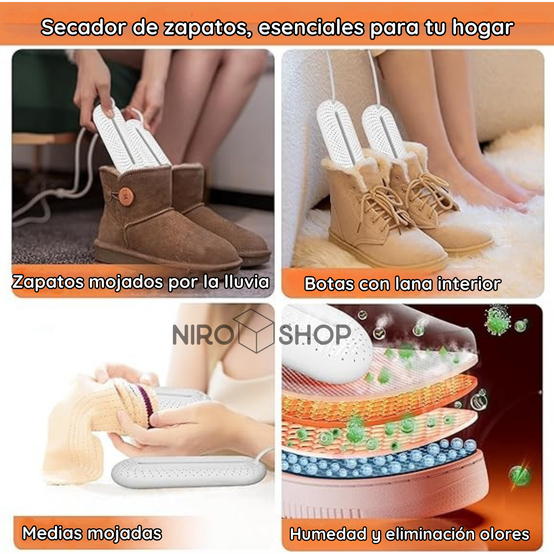 Secador eléctrico zapatos - Elimina olores