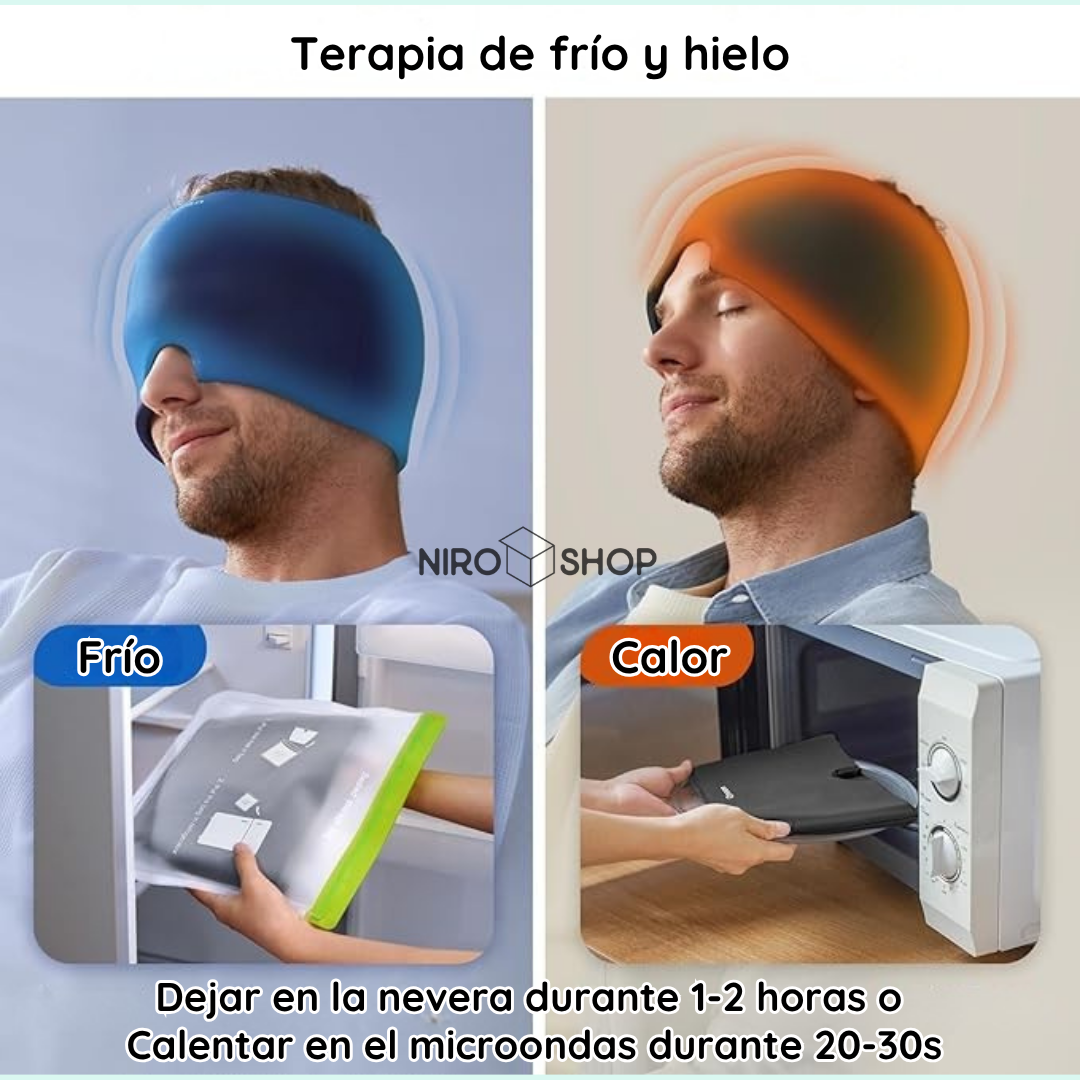 Gorro de gel antimigraña | Terapia en frío o calor