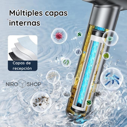 Cabezal de ducha 3 en 1 + Botón encendido