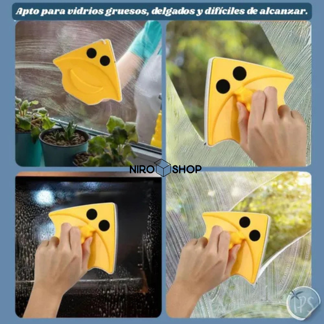 Limpia vidrios magnético
