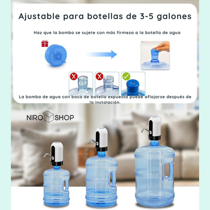 Bomba y dispensador de agua eléctrico
