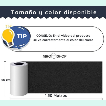 Cuero reparador adhesivo 50 x 150